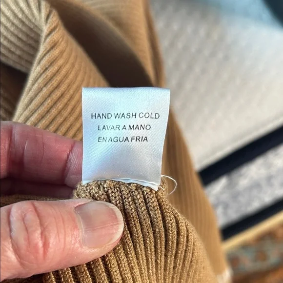 Ellison Tan Cowl Neck Sweater - Picture 7 of 7